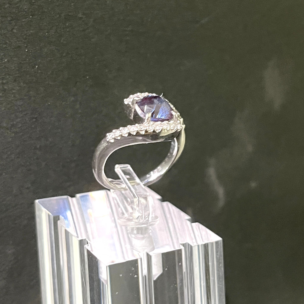 Alexandrite 1.76 Brazil D0.35 PT950 リング 7.9g