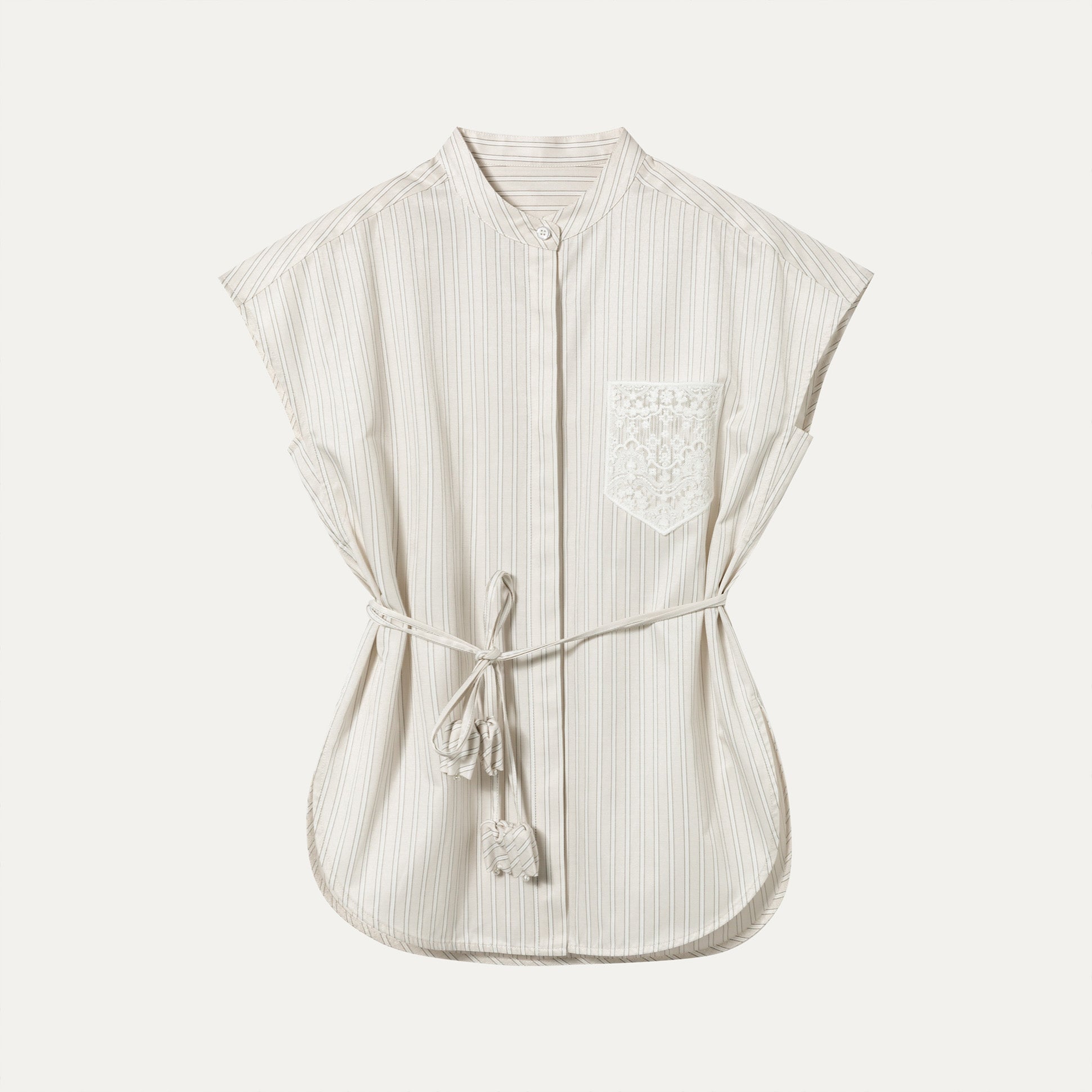 ストライプノースリーブシャツ – Yohaku-collection