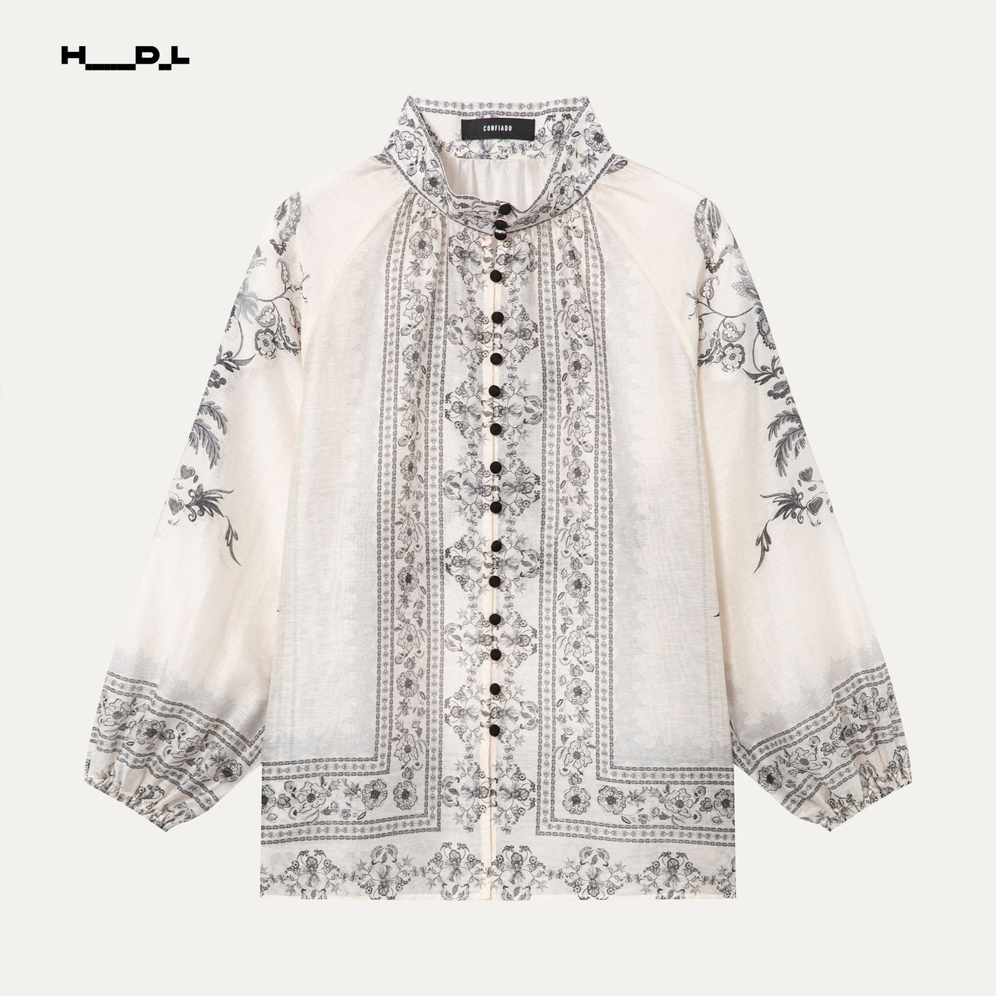 ボヘミアンプリントブラウス＆ショートパンツセット