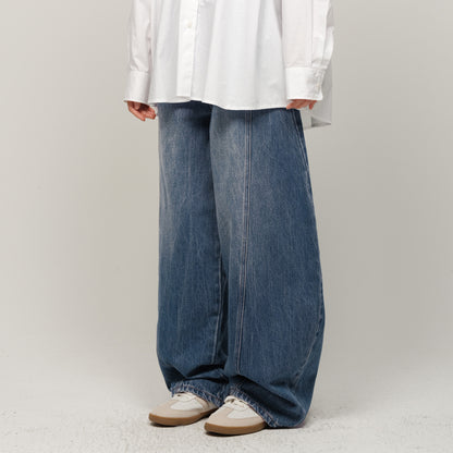 ワイドデニムパンツ
