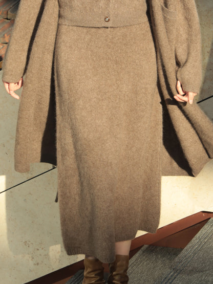 ヤク極暖セット|チョッキ＆ロングコート＆スカート