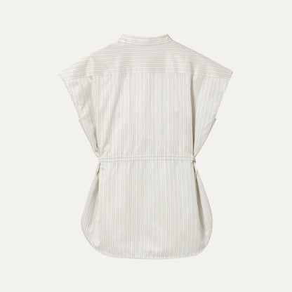 ストライプノースリーブシャツ