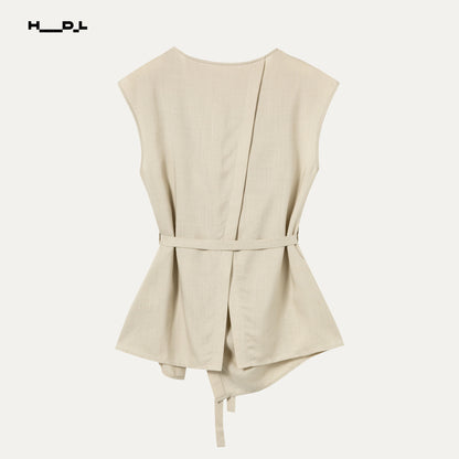 ドレープトップ＆ワイドパンツ セットアップ