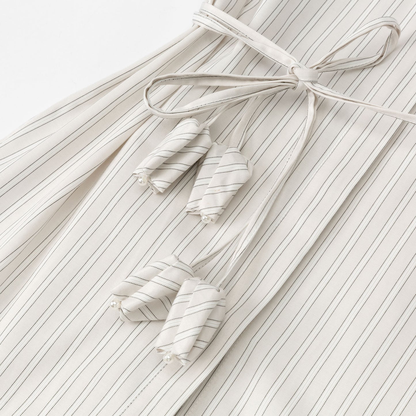 ストライプノースリーブシャツ