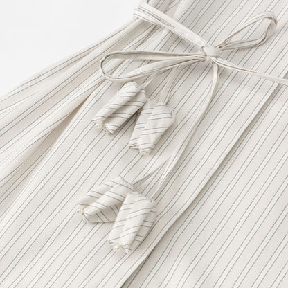 ストライプノースリーブシャツ