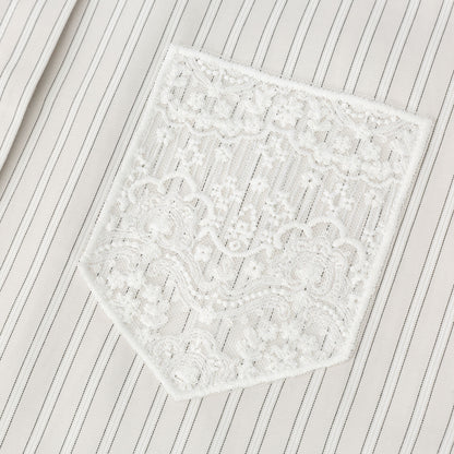 ストライプノースリーブシャツ