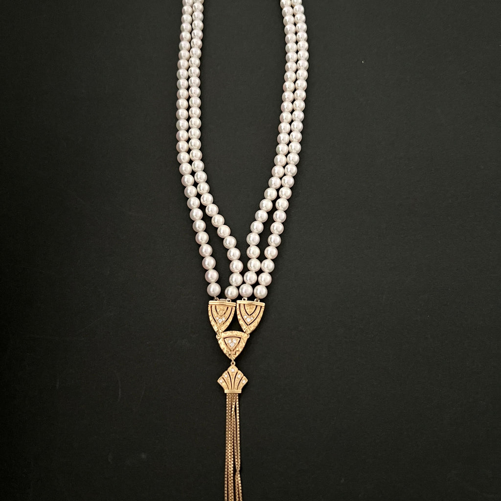 MIKIMOTO P6.0-6.5mm D0.18 K18 ネックレス 43g