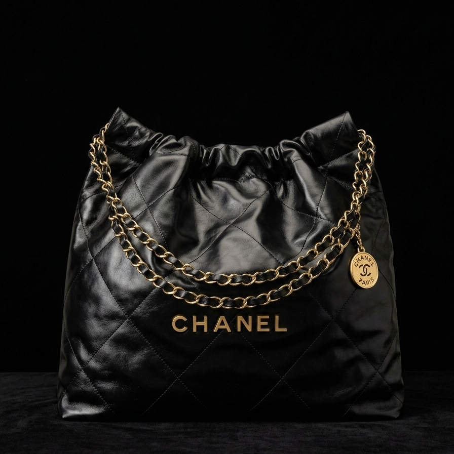 シャネル（CHANEL）22 ハンドバッグ / シャイニー カーフスキン