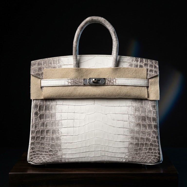 HERMÈS バーキン 30 ヒマラヤ ニロティカスクロコダイル マット シルバー金具
